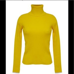 brand new yellow cashmere/wool sweater